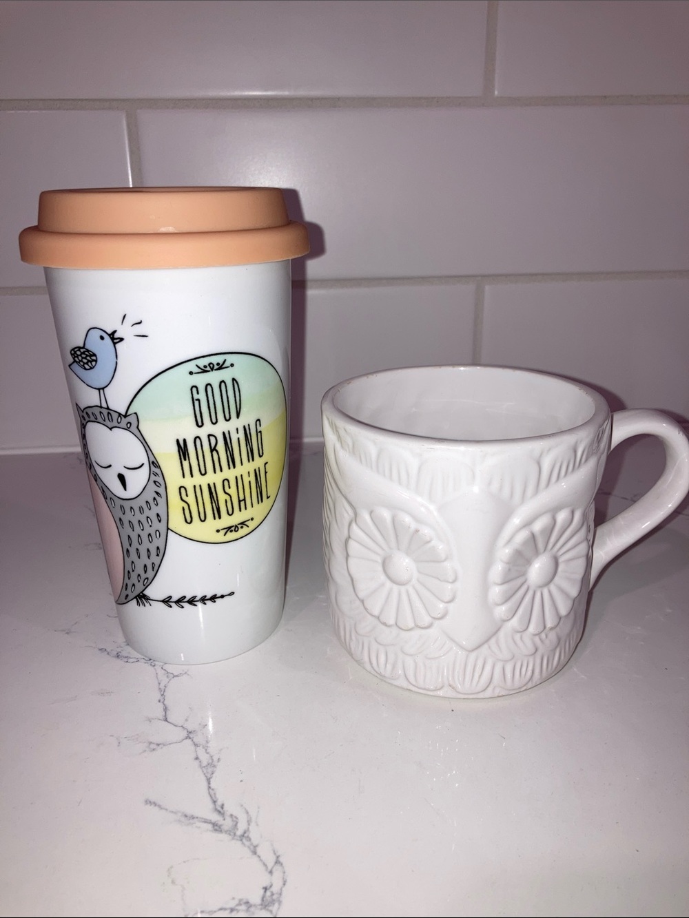 (5/$5) Owl Theme Mug Set (2PC) - Ciroa & PC